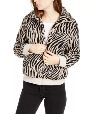 Hippie Rose Junior's Sherpa Jacket  Black Size Large