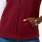 Karen Scott Women's Sport Quilted Fleece Vest Red Size Small