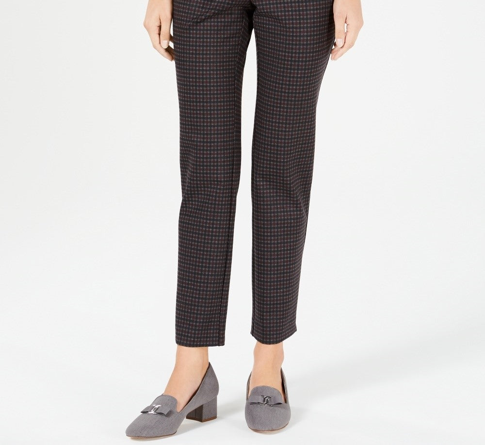 Charter Club Women's Petite Pull-On Ankle Pants Brown Size 14 Petite