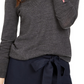 Charter Club Women's Merino Wool Button-Cuff Crewneck Sweater Gray Size XX Large