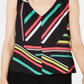 Bar III Women's Sleeveless V Neck Blouse Black Size X-Large
