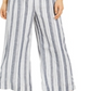 Charter Club Women's Striped Belted Jumpsuit -White Size 8
