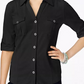 Style & Co Women's Utility Shirt Green Size Small