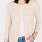 Charter Club Women's Petite Textured Cardigan Sweater Pink Size -PS