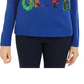 Karen Scott Women's Holiday Bicycle Sweater Blue Size Large