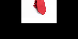 Nautica Men's Neck Tie Dover Mini Skinny Slim Silk Accessory Red Size Regular
