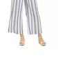 Charter Club Women's Striped Belted Jumpsuit White Size 10