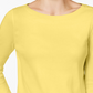 Charter Club Women's Petite Button-Shoulder Top Yellow Size Petite Small