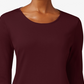 Charter Club Women's Pima Cotton Long-Sleeve Top Burgundy  Size X-Small