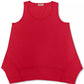 Style & Co Women's Handkerchief-Hem Tank Top Red Size Small