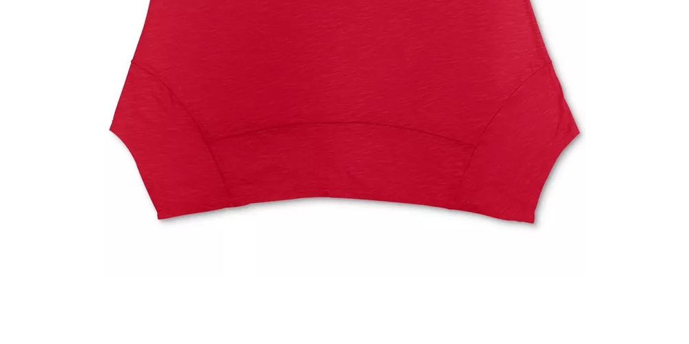 Style & Co Women's Handkerchief-Hem Tank Top Red Size Small