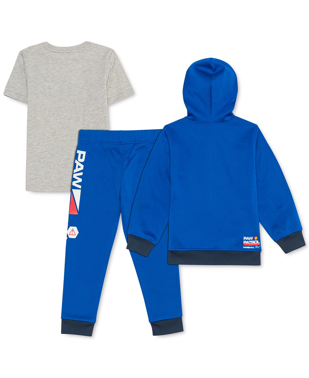 Nickelodeon Little Boy's 3 Pc Paw Patrol Hoodie T-Shirt & Joggers Set Blue Size 7