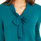 Charter Club Women's Woven Tie Top Green Size Medium