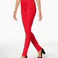 INC International Concepts Women's Zip Detail Skinny Pants Red Size 12 Petite