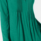 Style & Co Women's Long-Sleeve Pintuck Top  Bright Green Size X-Large