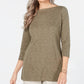 Karen Scott Women's BOAT Neck Space Dyed Top Green Size Medium