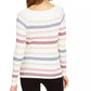 INC International Concepts Women's Striped Pullover Sweater White Size X-Large