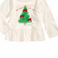 First Impressions Baby Girl's Tulle Tree-Print Peplum T-Shirt White Size 12MOS