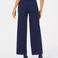 JM Collection Women's Wide Leg Pants Blue Size Petite S