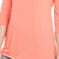 JM Collection Women's O Ring Lattice Top Orange Size Small