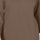 Karen Scott Women's Cotton Half-Zip Mock-Neck Top Brown Size Medium