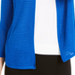 Alfani Women's Textured Ottoman-Ribbed Cardigan  Blue Size XX-Large