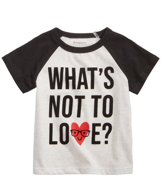 First Impressions Baby Boy's Love Print T-Shirt White Size 3-6 Months