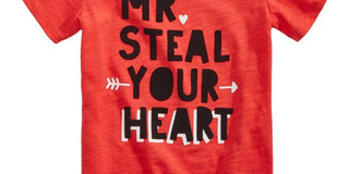 First Impressions Baby Boy's Heart-Print Cotton T-Shirt  Red Size 12MOS