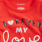 First Impressions Baby Girl's Forever-Print Cotton T-Shirt Medium Red Size 18MOS