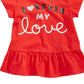 First Impressions Baby Girl's Forever-Print Cotton T-Shirt Medium Red Size 18MOS