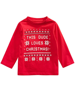 First Impressions Kid's Baby Boy's Cotton Holiday T Shirt Red Size 6