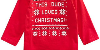 First Impressions Kid's Baby Boy's Cotton Holiday T Shirt Red Size 6