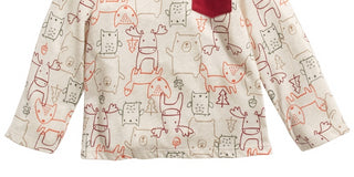 First Impressions Baby Boy's Long Sleeve Woodland Animals T-Shirt Beige Size 12 Months