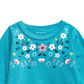 First Impressions Baby Girl's Cotton Floral-Print Peplum-Hem Tunic Blue Size 6-9MOS