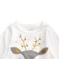 First Impressions Baby Girl's Reindeer Applique T-Shirt  White Size 3-6MOS