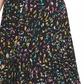 DKNY Women's Multicolor Mesh Skirt Black Size Large
