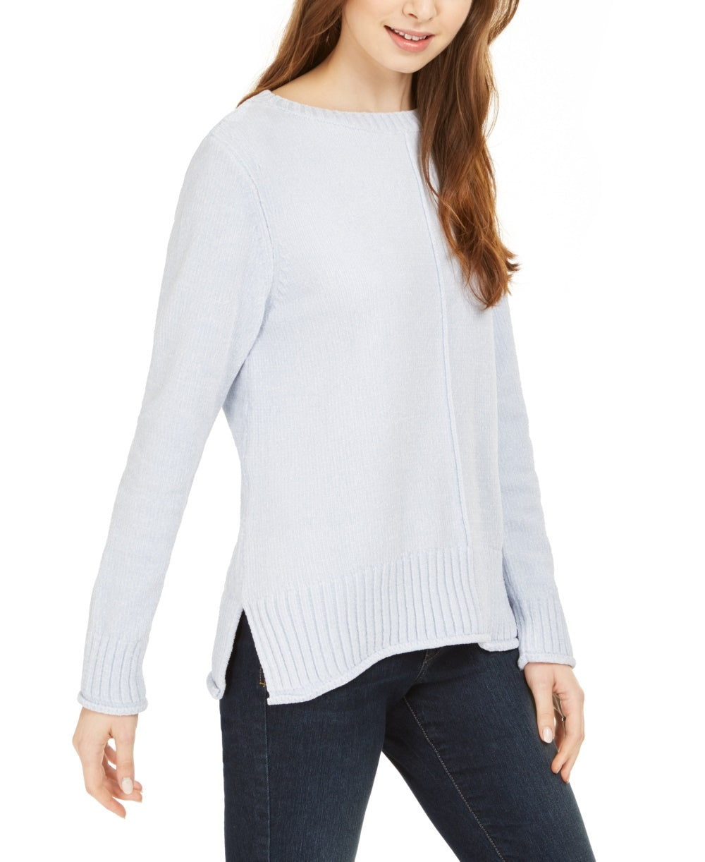 Style & Co Women's Chenille Sweater Blue Size X-Large