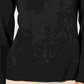 Karen Scott Women's Petite Button-Shoulder Sweater Black Size PL