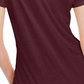 Maison Jules Women's Tie Back Solid T Shirt Wine Size XX-Large