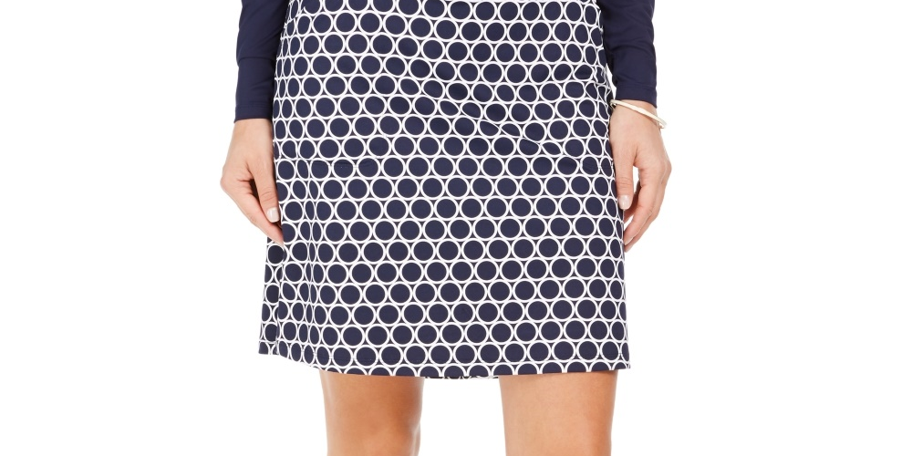 Charter Club Women's Printed Skort Blue Size X-Small