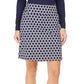 Charter Club Women's Printed Skort Blue Size X-Small