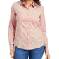 Charter Club Women's Solid Corduroy Shirt Pink Size XX-Large