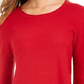 Style & Co Women's High Low Tunic Sweater Red Size Large