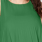 Alfani Women's Pleated Bubble Top Green Size M