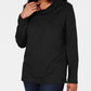 Karen Scott Women's Petite Funnel-Neck Top Size Black Size PS
