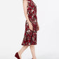 Charter Club Women's Petite Sleeveless Mixed-Print Dress Wine Size Petite X-Large