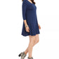 Style & Co Women's Petite Swing Dress Blue PM