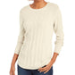 Charter Club Women's Cable Sweater White Size XX-Large