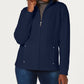 Karen Scott Women's Petite Mock-Neck Jacket  Blue Size Petite