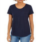 Style & Co Women's Cotton Crew Neck T-Shirt Blue Size Medium